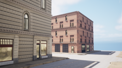static image of building made in Unreal Engine